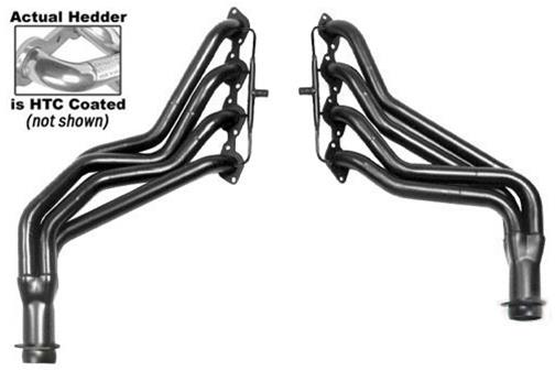 Hedman Street Headers for 1975-1990 P30, 1970-1974 P30 VAN - 66121 Headers, Street, Long Tube, Steel, Silver Ceramic Coated, Chevy, 454, Pair thumbnail 4
