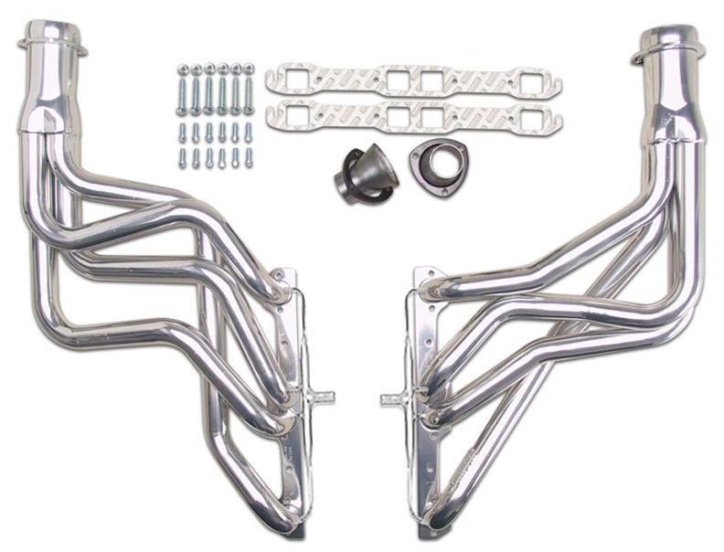 Hedman Street Headers 66271 Headers, Street, Long Tube, Steel, Silver Ceramic Coated, Chevy, Small Block, Pair thumbnail 3