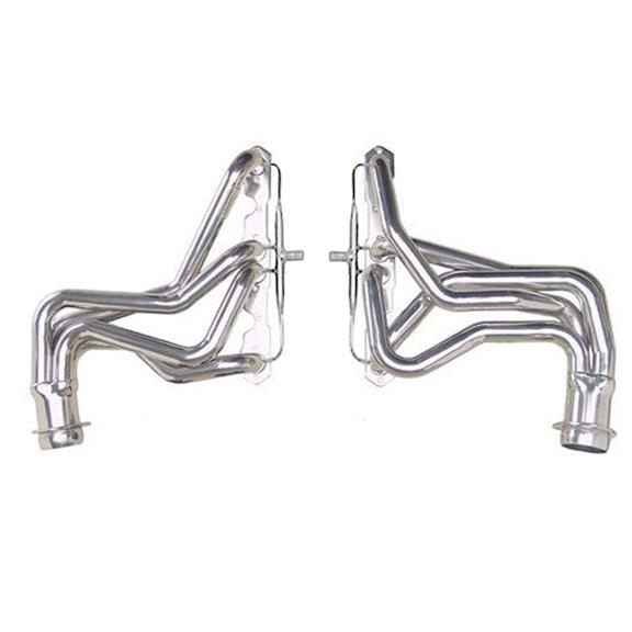Hedman Street Headers 66311 Headers, Street, Long Tube, Steel, Silver Ceramic Coated, Buick, Oldsmobile, Pontiac, 5.0, 5.7L, Pair thumbnail 4