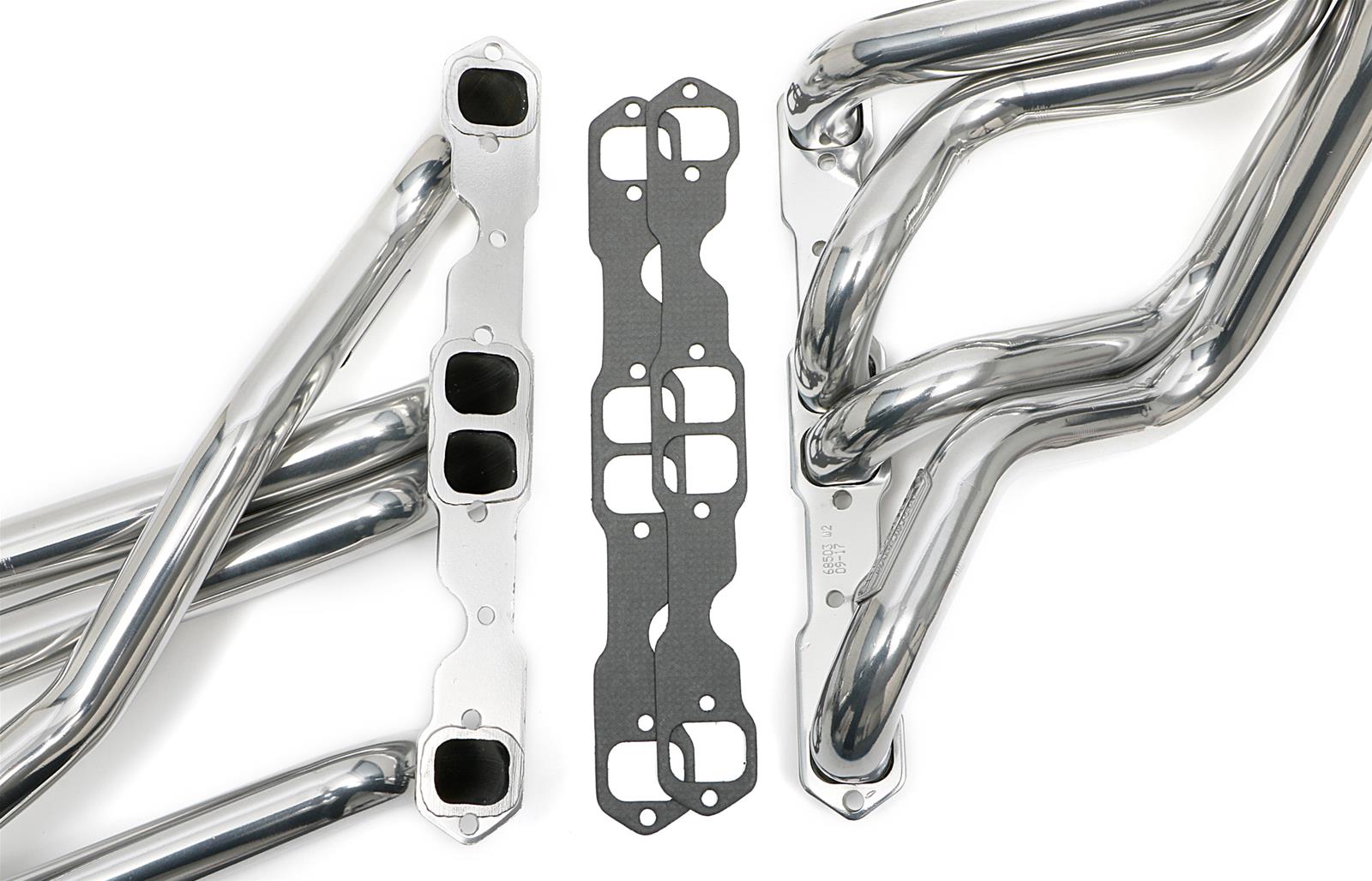 Hedman Street Headers 66503 Headers, Street, Long Tube, Steel, Silver Ceramic Coated, Chevy, Small Block, Pair thumbnail 2
