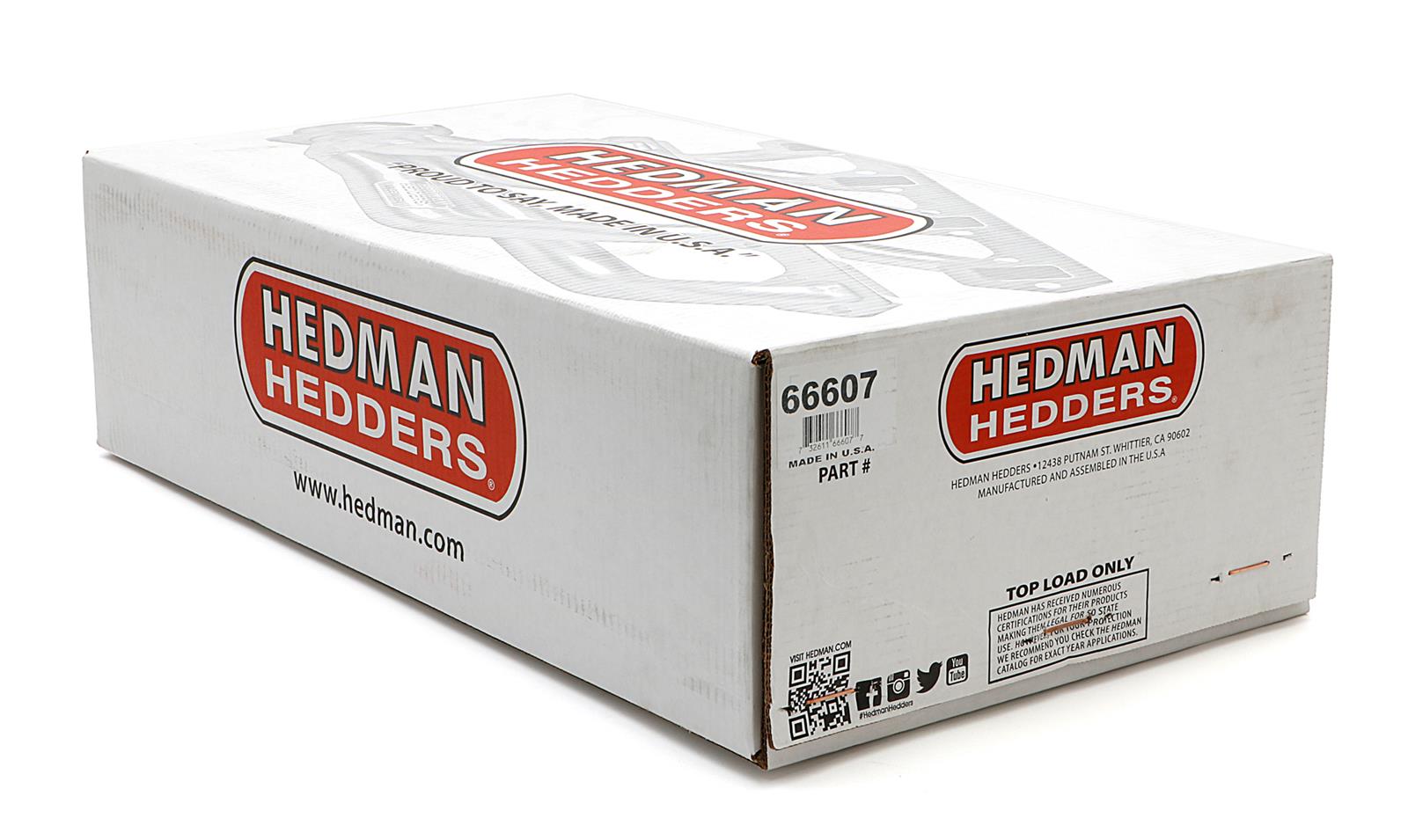 Hedman Street Headers 66607 Headers, Street, Mid-Length, Steel, Silver Ceramic Coated, Buick, Chevy, Oldsmobile, Small Block, Pair thumbnail 5