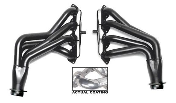 Hedman Street Headers 66891 Headers, Street, Long Tube, Steel, Silver Ceramic Coated, Chevy, 427, 454, Pair thumbnail 4