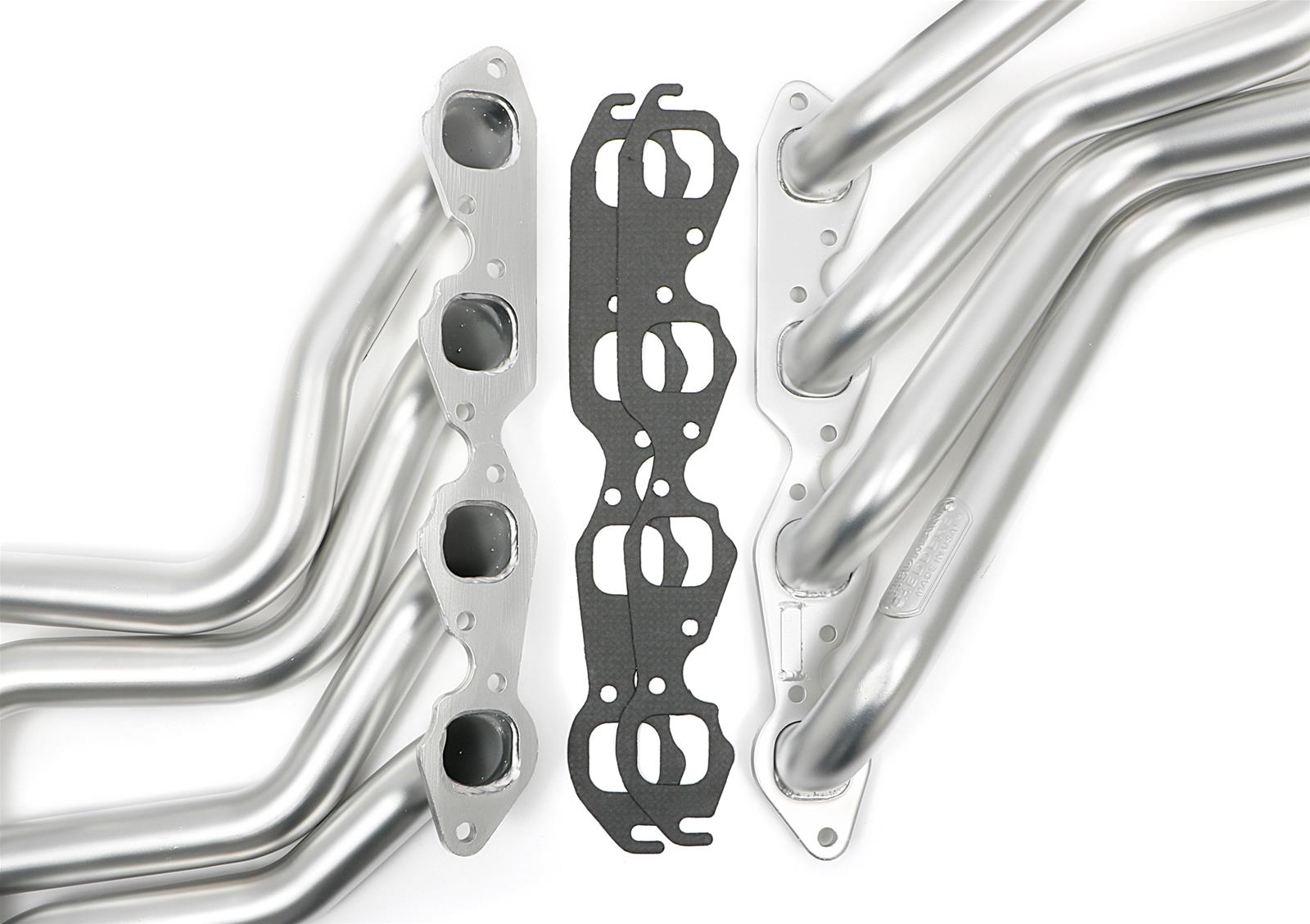 Hedman Elite Extreme-Duty Headers 67198 Headers, Extreme-Duty, Long Tube, Steel, Silver Ceramic Coated, Chevy, Big Block, Pair thumbnail 2