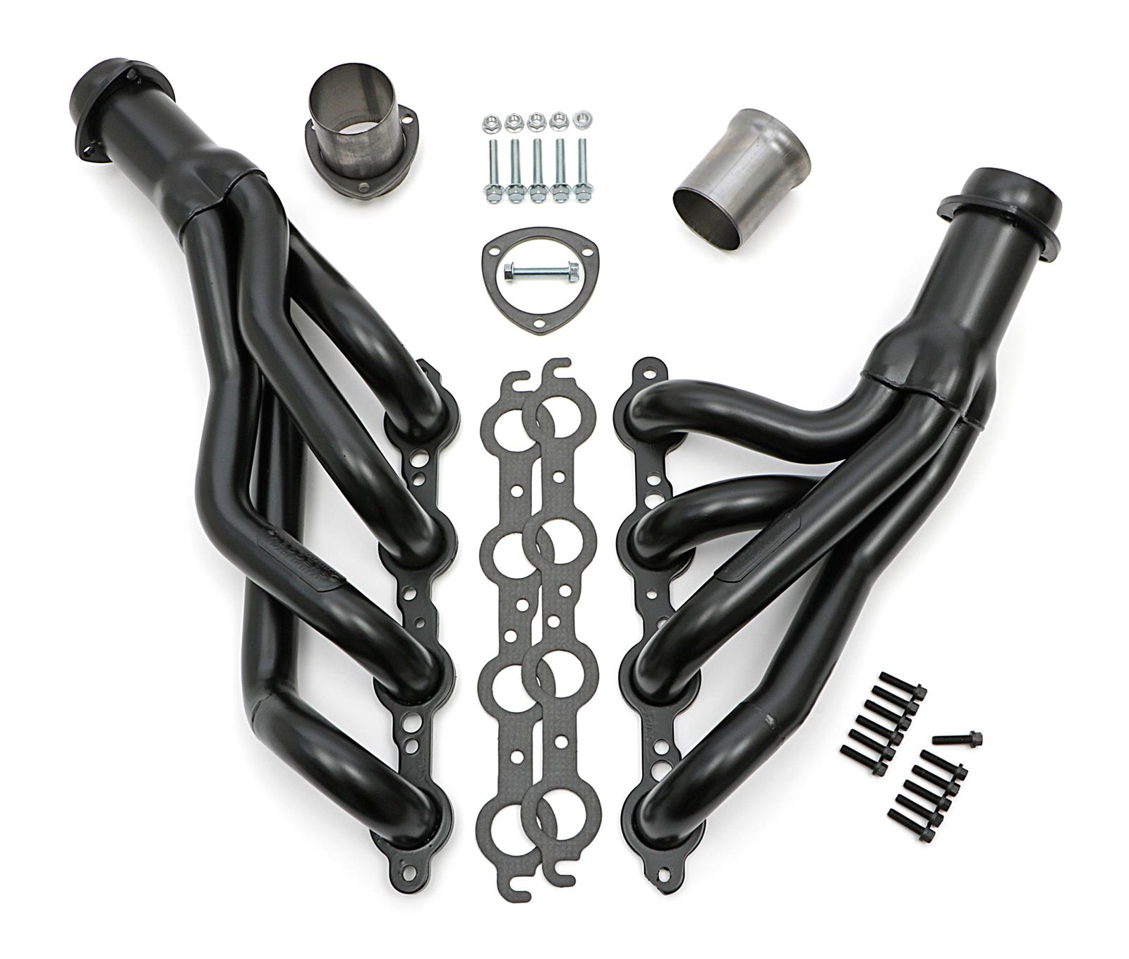 Hedman Hot Rodz Engine Swap Headers 68020 Headers, Swap, Mid-Length, Steel, Temporary Paint, Buick, Chevrolet, GMC, Oldsmobile, Pontiac, Pair