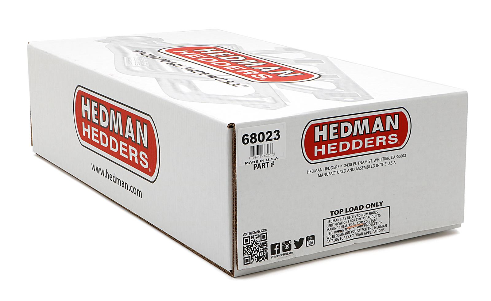 Hedman Specialty and Engine Swap Headers 68023 Headers, Swap, Mid-Length, Steel, Black Ceramic Coated, GM, A/G Body, Pair thumbnail 5
