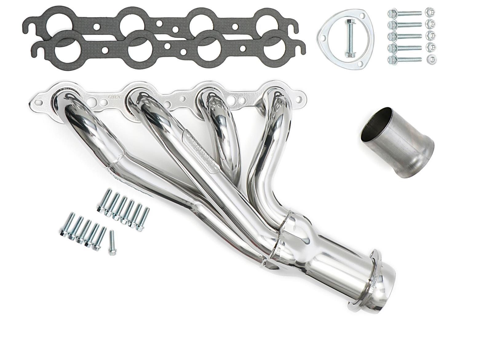Hedman Hot Rodz Engine Swap Headers 68026 Headers, Swap, Mid-Length, Steel, Silver Ceramic Coated, GM, A/G Body, Pair thumbnail 3