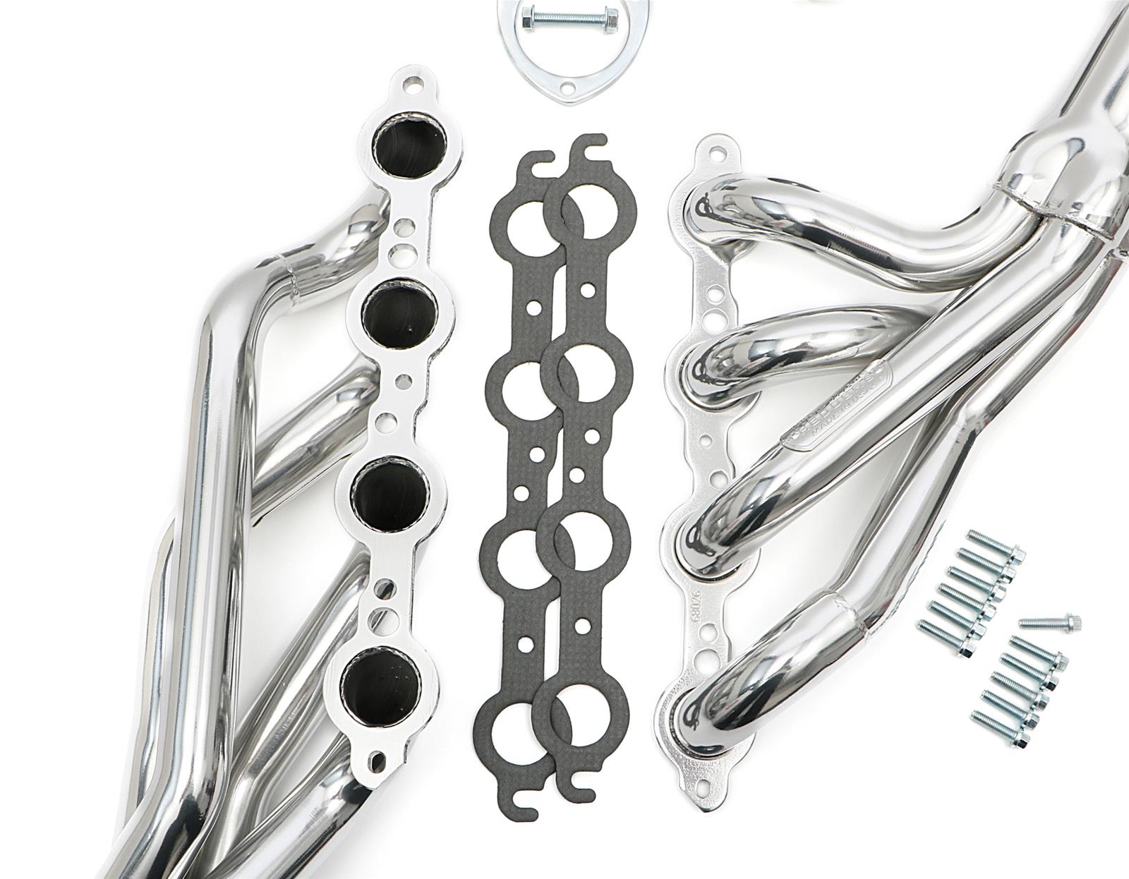 Hedman Hot Rodz Engine Swap Headers 68026 Headers, Swap, Mid-Length, Steel, Silver Ceramic Coated, GM, A/G Body, Pair thumbnail 2