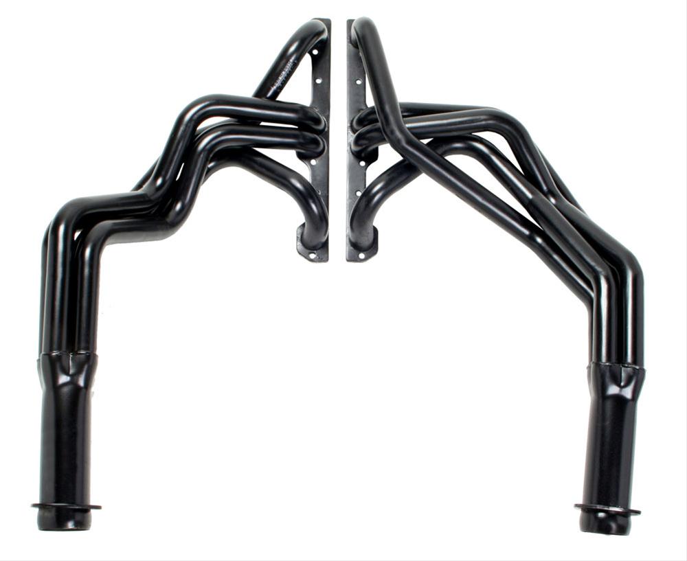 Hedman Street Headers for 1955-1957 BEL AIR, ONE-FIFTY SERIES, TWO-TEN SERIES - 68120 Headers, Street, Long Tube, Steel, Temporary Paint, Chevy, Small Block, Pair thumbnail 3