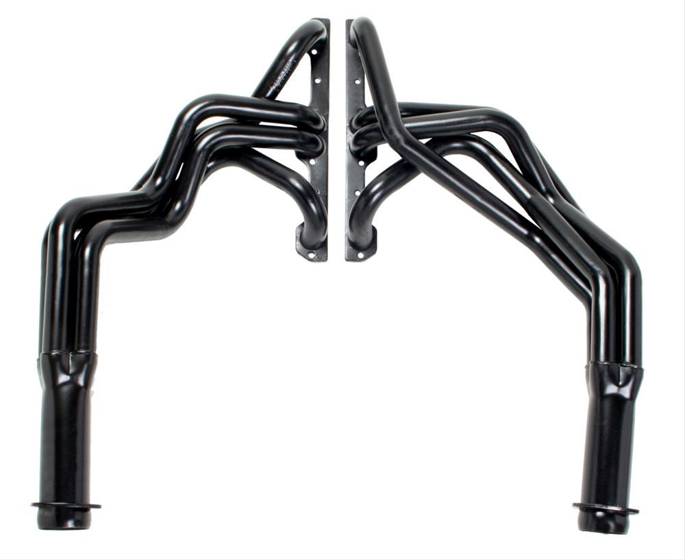Hedman Street Headers 68123 Headers, Street, Long Tube, Steel, Black Ceramic Coated, Chevy, Pair thumbnail 3