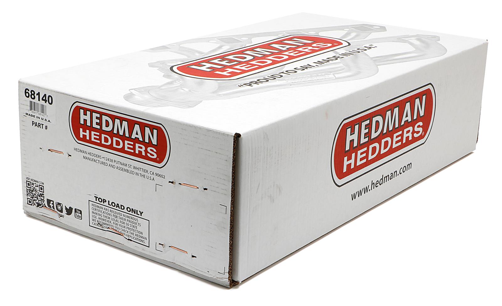 Hedman Hot Rodz Engine Swap Headers 68140 Headers, Swap, Mid-Length, Steel, Temporary Paint, Buick, Chevrolet, GMC, Oldsmobile, Pontiac, Pair thumbnail 7
