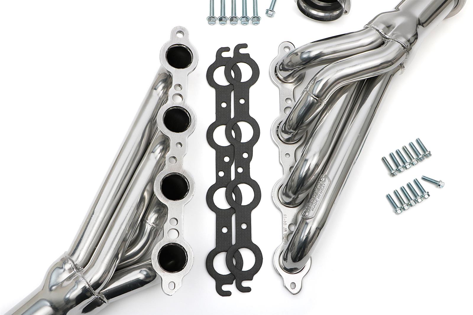 Hedman Hot Rodz Engine Swap Headers 68146 Headers, Swap, Mid-Length, Steel, Silver Ceramic Coated, GM, A Body, Pair thumbnail 5