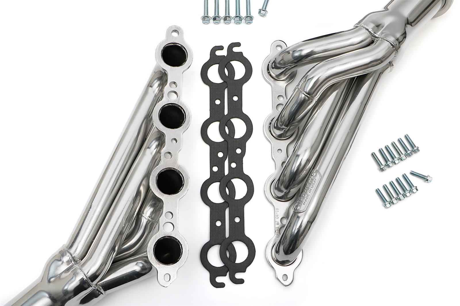 Hedman Hot Rodz Engine Swap Headers 68146 Headers, Swap, Mid-Length, Steel, Silver Ceramic Coated, GM, A Body, Pair thumbnail 6