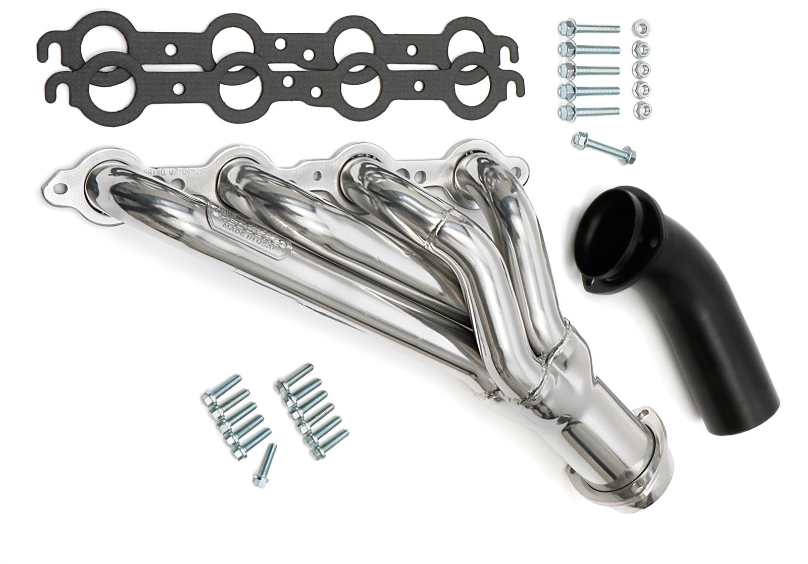 Hedman Hot Rodz Engine Swap Headers 68146 Headers, Swap, Mid-Length, Steel, Silver Ceramic Coated, GM, A Body, Pair thumbnail 3