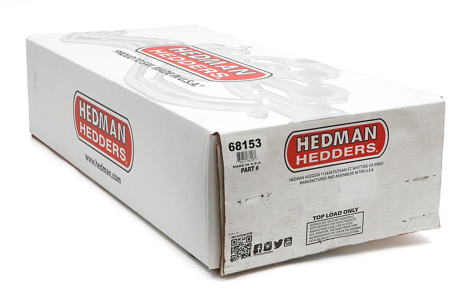 Hedman LS Engine Swap Black Maxx Headers 68153 Headers, Full Length, Steel, Ceramic Coated, Buick, Chevrolet, GMC, Oldsmobile, Pontiac, Engine, Pair thumbnail 5