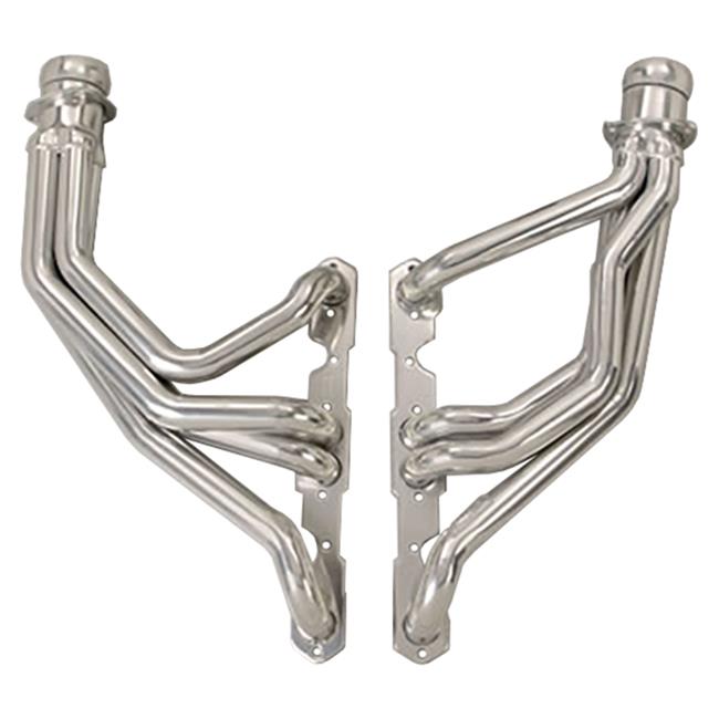 Hedman Street Headers 68166 Headers, Street, Long Tube, Steel, Silver Ceramic Coated, Chevy, 283, 327, Pair thumbnail 3