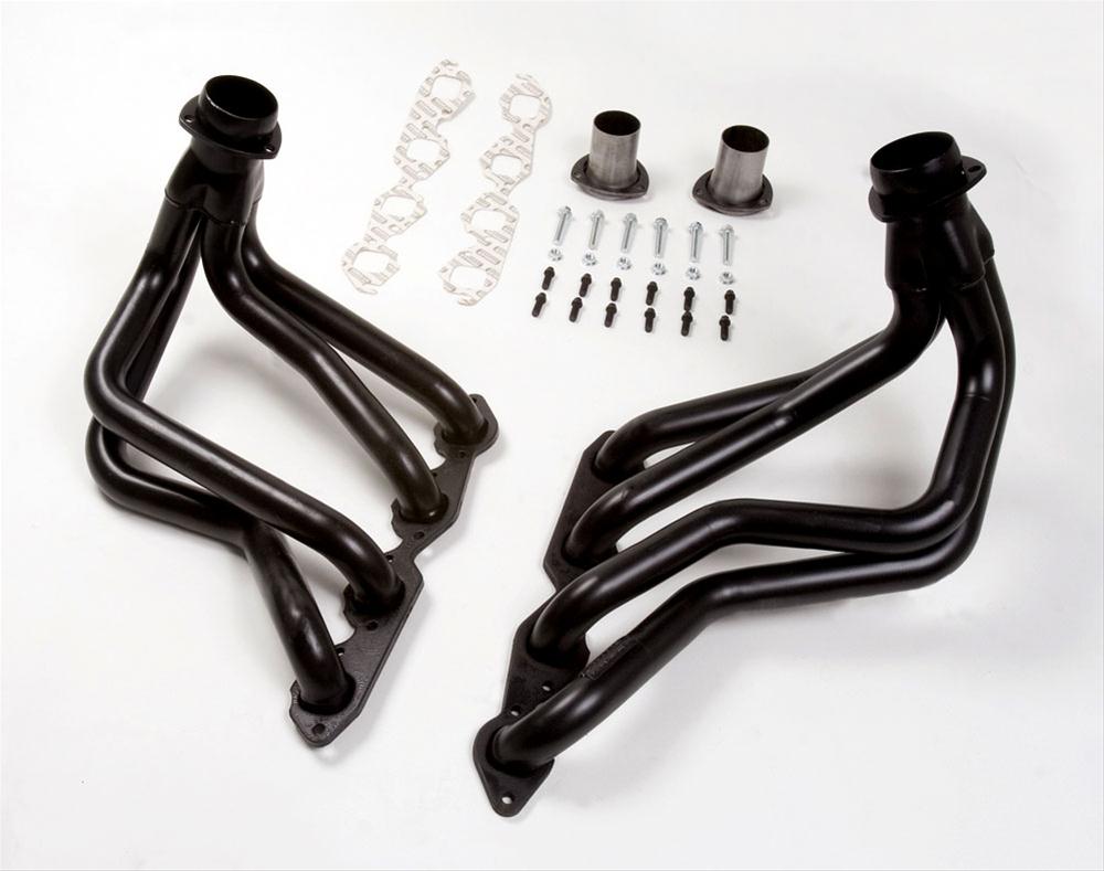 Hedman Street Headers 68183 Headers, Street, Long Tube, Steel, Black Ceramic Coated, Chevy, Pair thumbnail 3