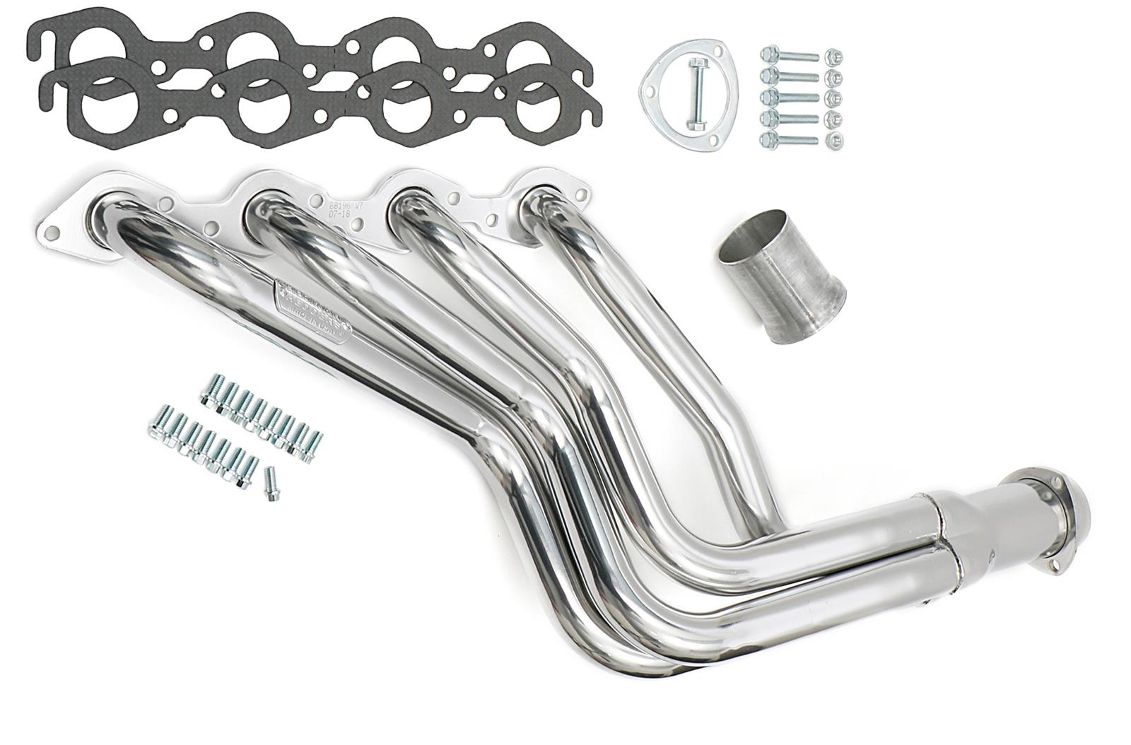 Hedman Street Headers 68196 Headers, Street, Long Tube, Steel, Silver Ceramic Coated, Chevy, Big Block, Pair thumbnail 3