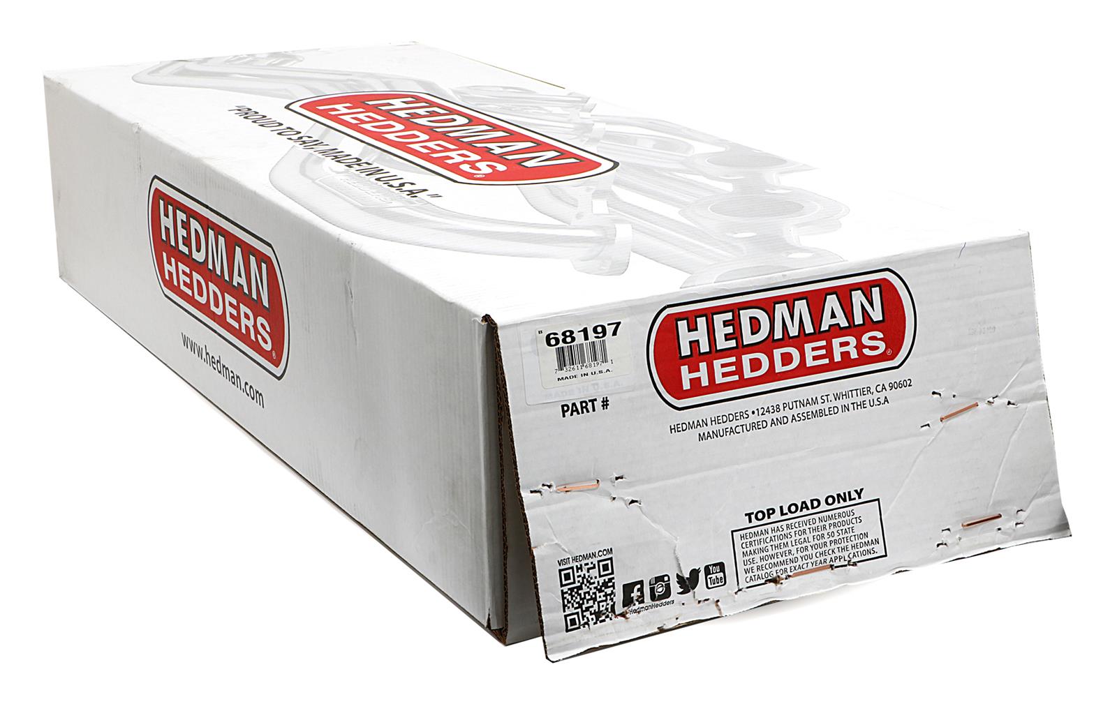 Hedman Street Headers 68197 Headers, Street, Long Tube, Steel, Temporary Paint, Chevy, Big Block, Pair thumbnail 3