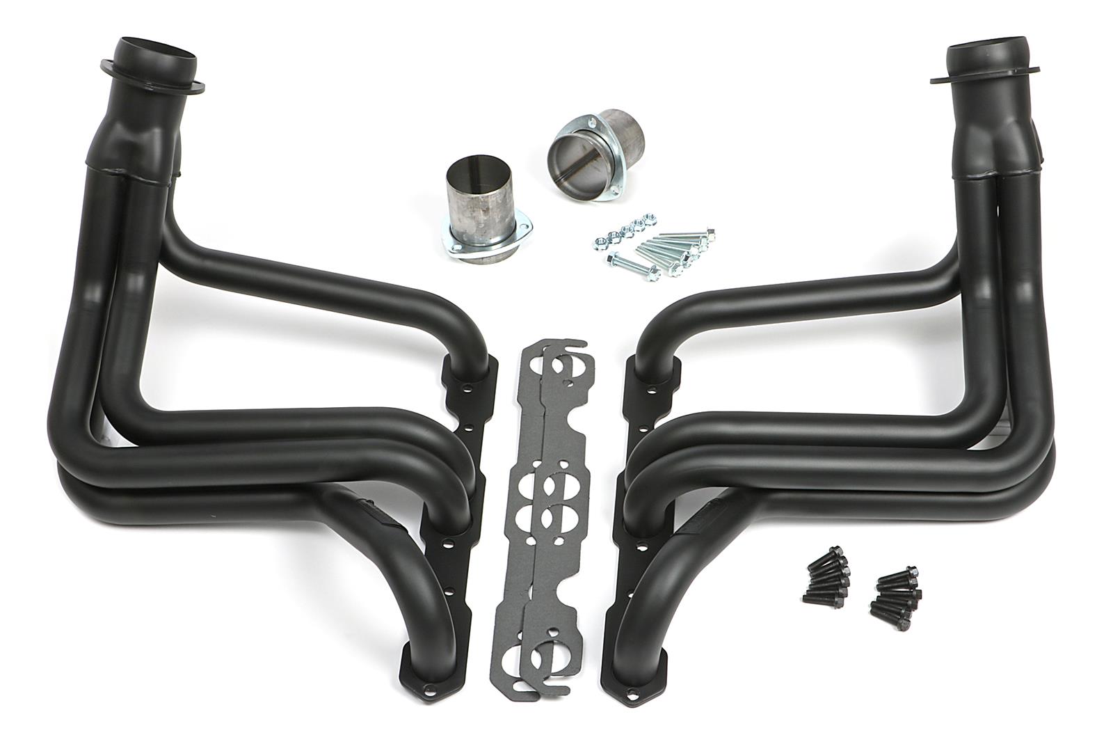 Hedman Street Headers 68233 Headers, Street, Long Tube, Steel, Black Ceramic Coated, Chevy, Pair thumbnail 5