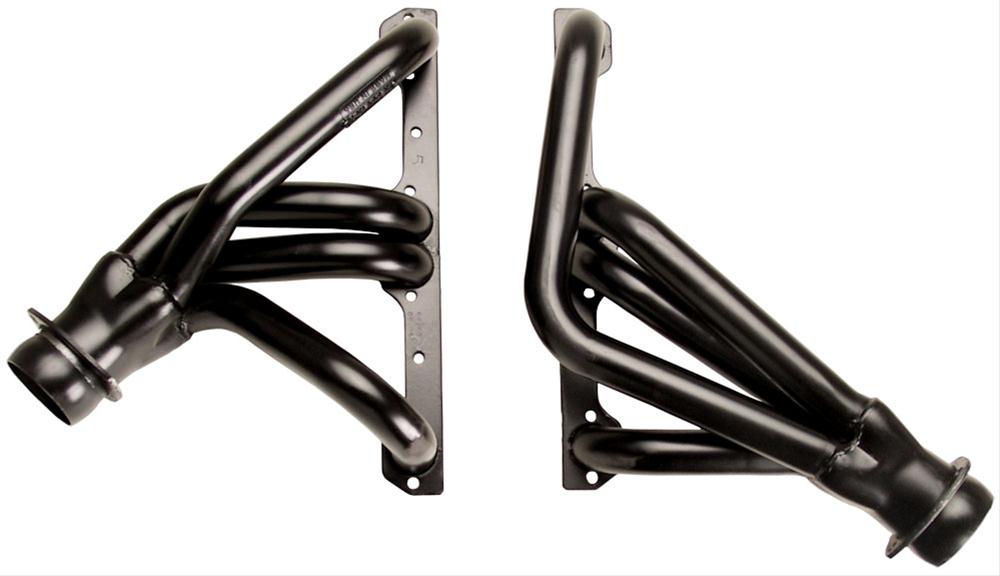 Hedman Street Headers 68263 Headers, Street, Mid-Length, Steel, Black Ceramic Coated, Chevy, Pair thumbnail 3