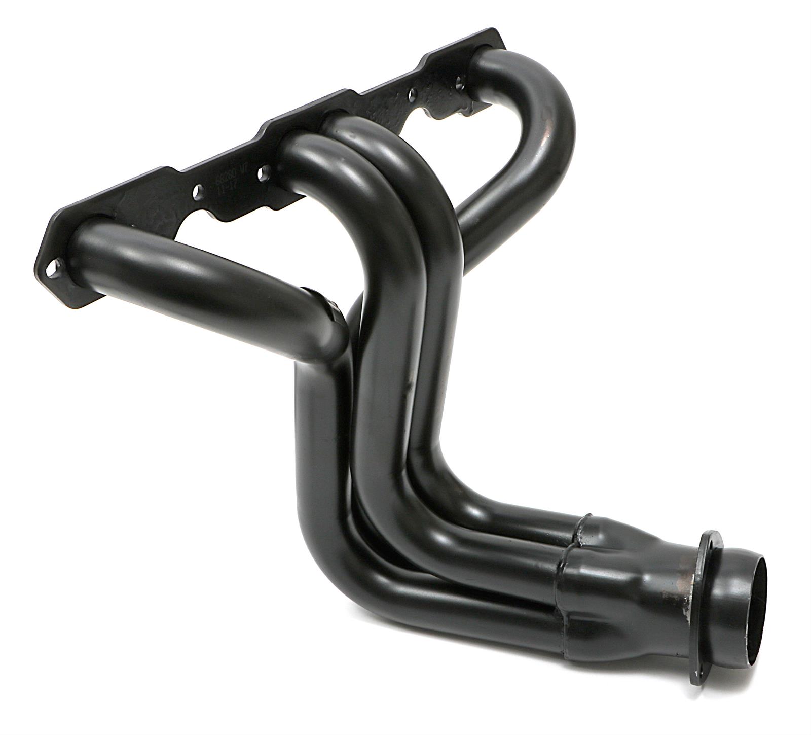 Hedman Street Headers 68280 Headers, Street, Long Tube, Side Mount, Steel, Temporary Paint, Chevy, 305, 327, 350, Pair