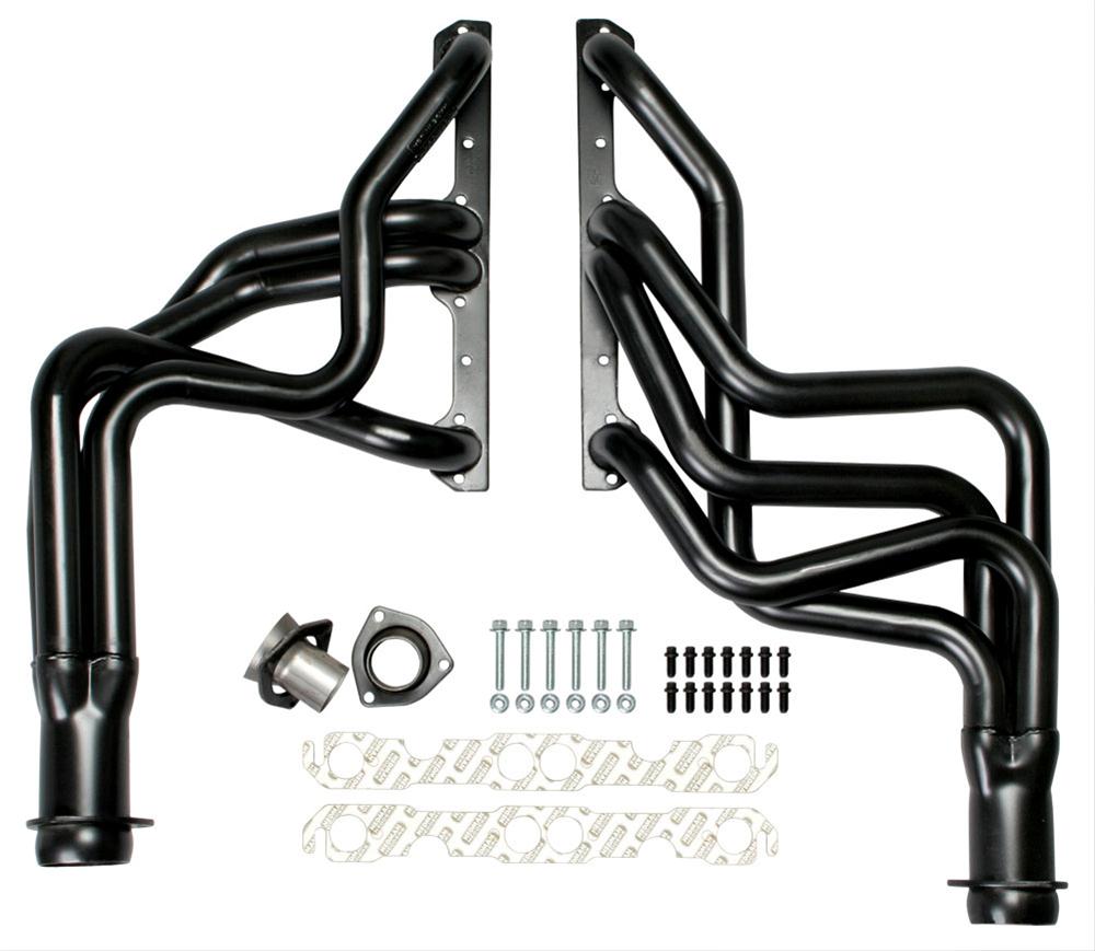 Hedman Street Headers 68293 Headers, Street, Long Tube, Steel, Black Ceramic Coated, Chevy, Pair thumbnail 3