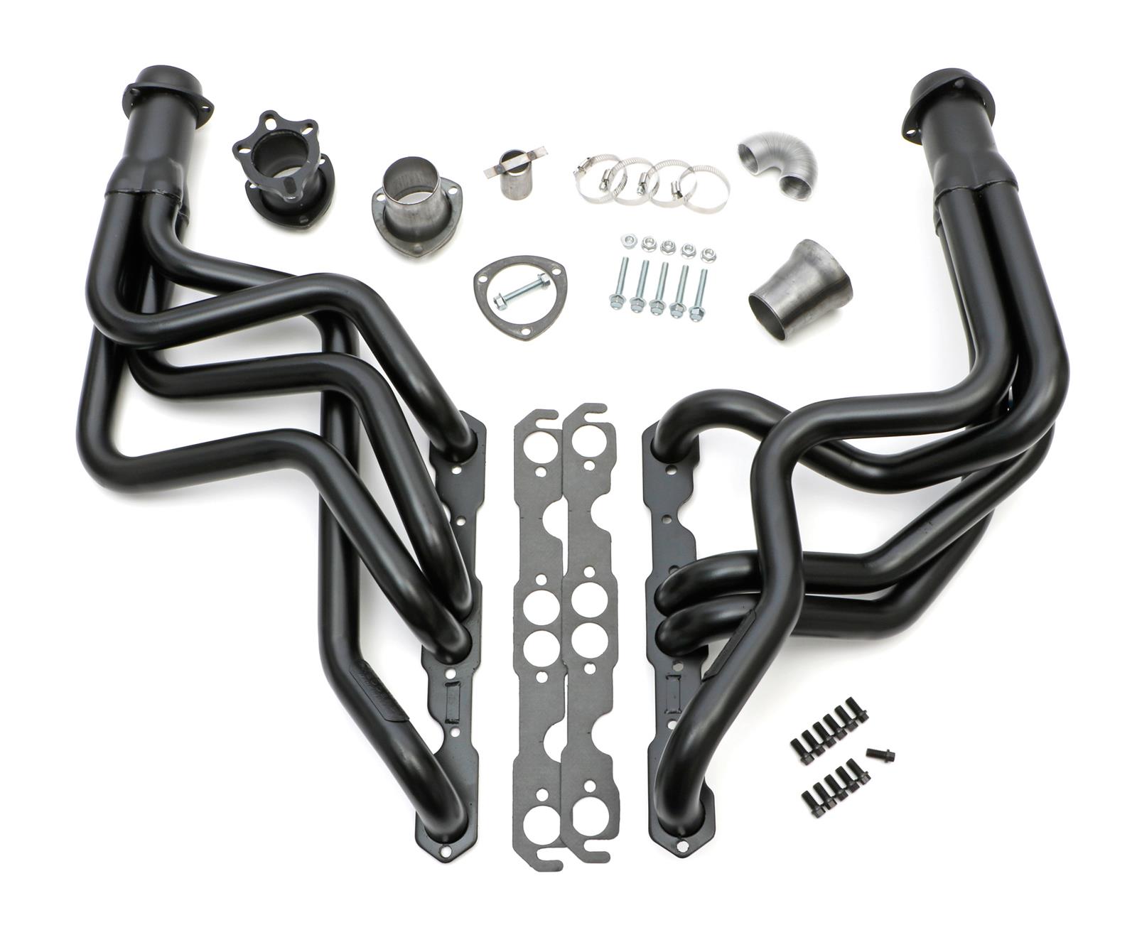 Hedman Street Headers 68297 Headers, Street, Long Tube, Steel, Temporary Paint, Chevy, Small Block, Pair