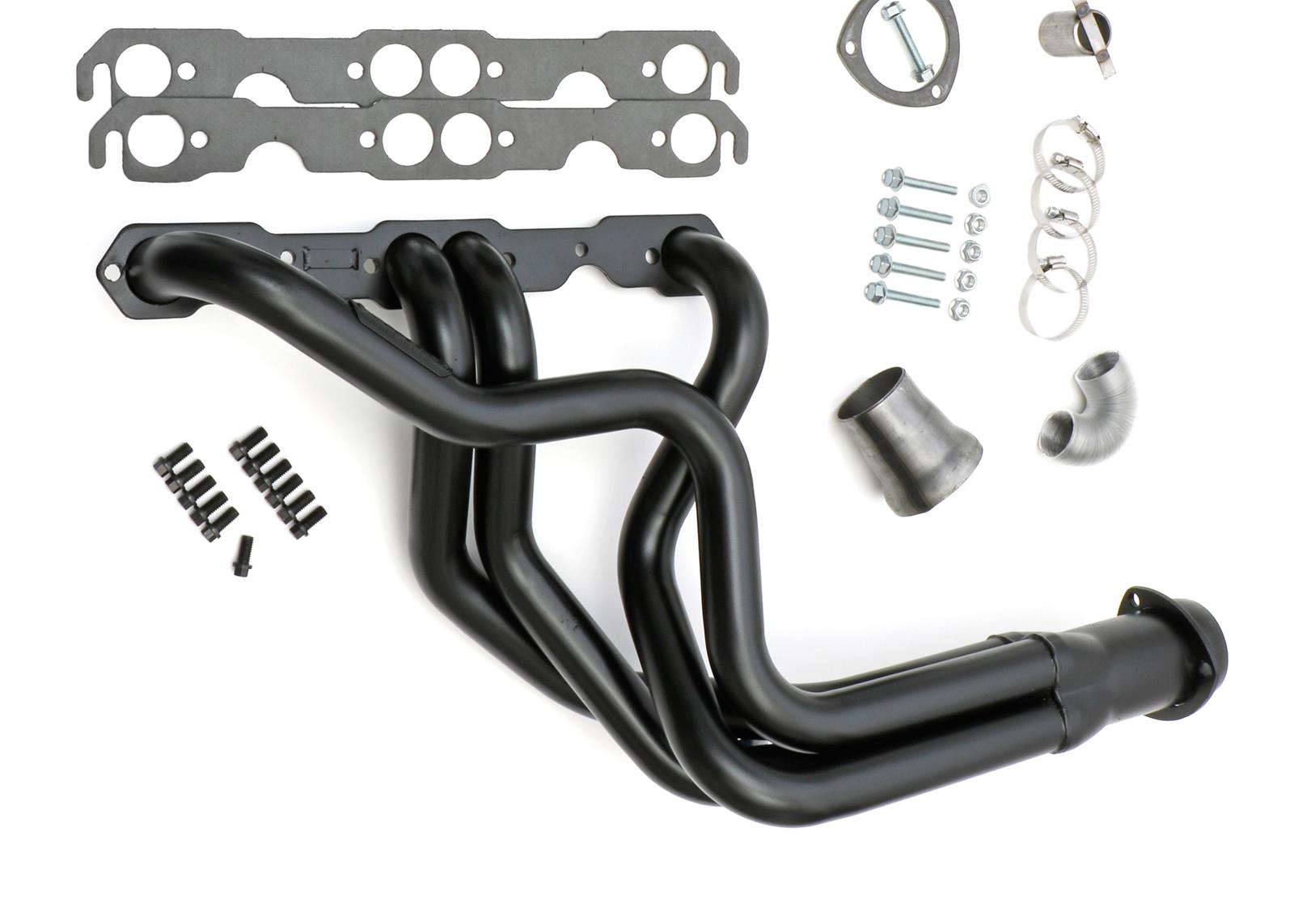 Hedman Street Headers 68297 Headers, Street, Long Tube, Steel, Temporary Paint, Chevy, Small Block, Pair thumbnail 3