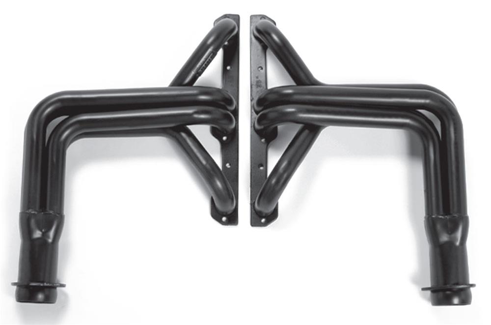 Hedman Street Headers 68307 Headers, Street, Long Tube, Steel, Temporary Paint, Chevy, 327, 350, Pair thumbnail 4