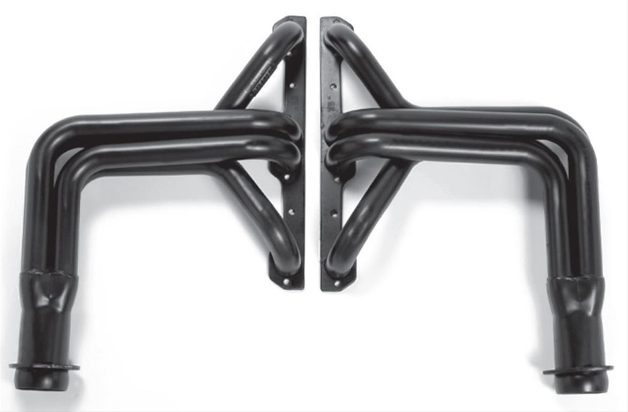 Hedman Street Headers 68307 Headers, Street, Long Tube, Steel, Temporary Paint, Chevy, 327, 350, Pair thumbnail 2