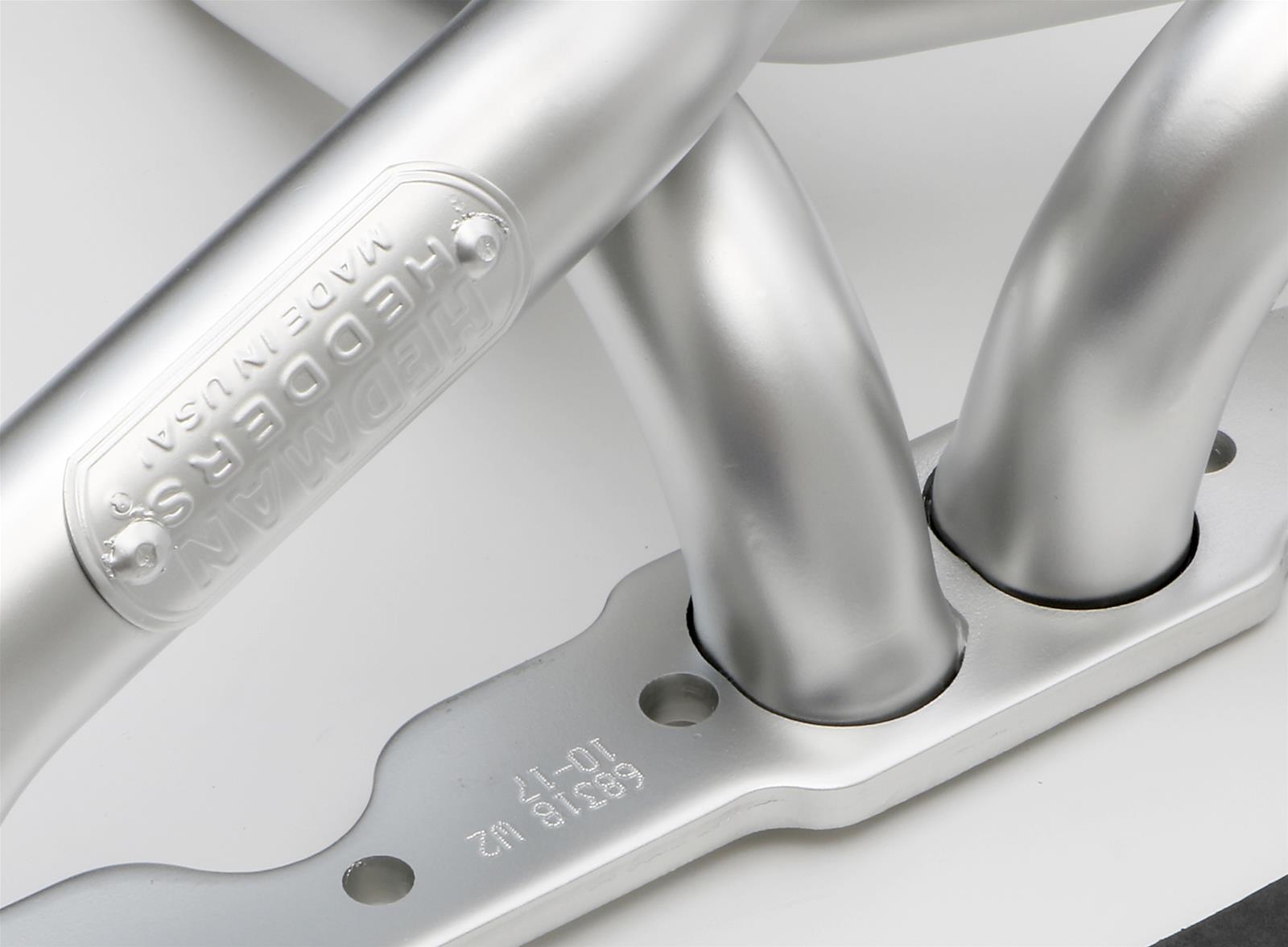 Hedman Elite Extreme-Duty Headers 68318 Headers, Extreme-Duty, Long Tube, Steel, Silver Ceramic Coated, Buick, Chevy, Olds, Pontiac, Small Block, Pair thumbnail 2
