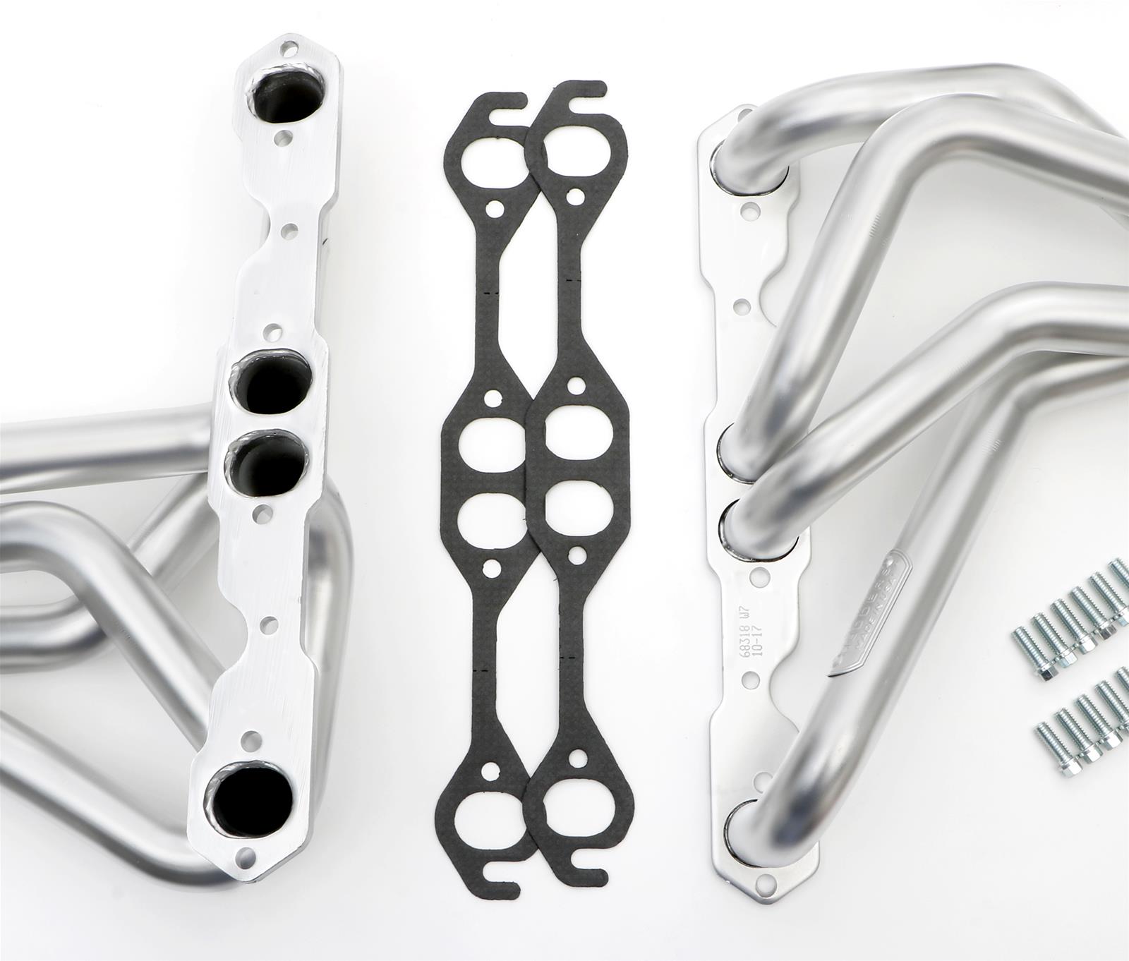 Hedman Elite Extreme-Duty Headers 68318 Headers, Extreme-Duty, Long Tube, Steel, Silver Ceramic Coated, Buick, Chevy, Olds, Pontiac, Small Block, Pair