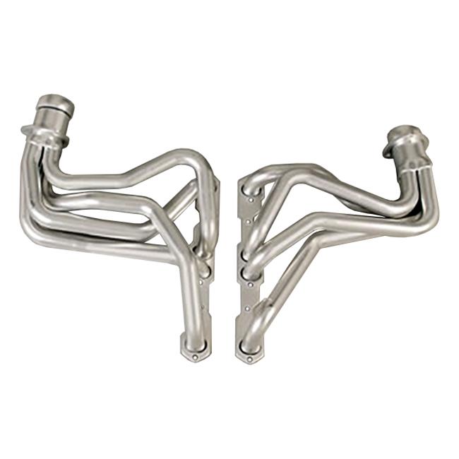 Hedman Elite Extreme-Duty Headers 68318 Headers, Extreme-Duty, Long Tube, Steel, Silver Ceramic Coated, Buick, Chevy, Olds, Pontiac, Small Block, Pair thumbnail 8