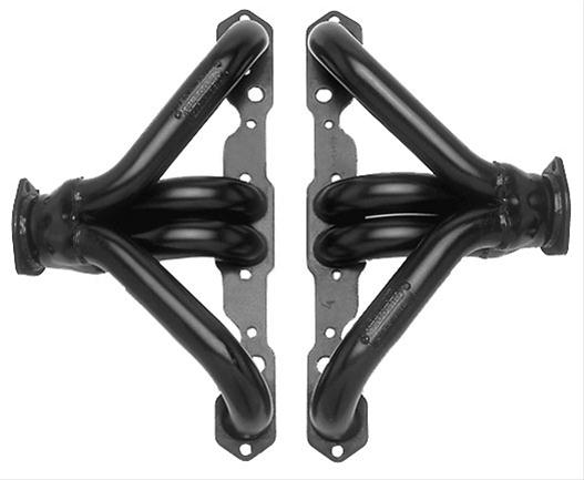 Hedman Traditional Block Hugger Headers 68403 Headers, Traditional, Hugger, Steel, Black Ceramic Coated, Chevy, Pair thumbnail 3