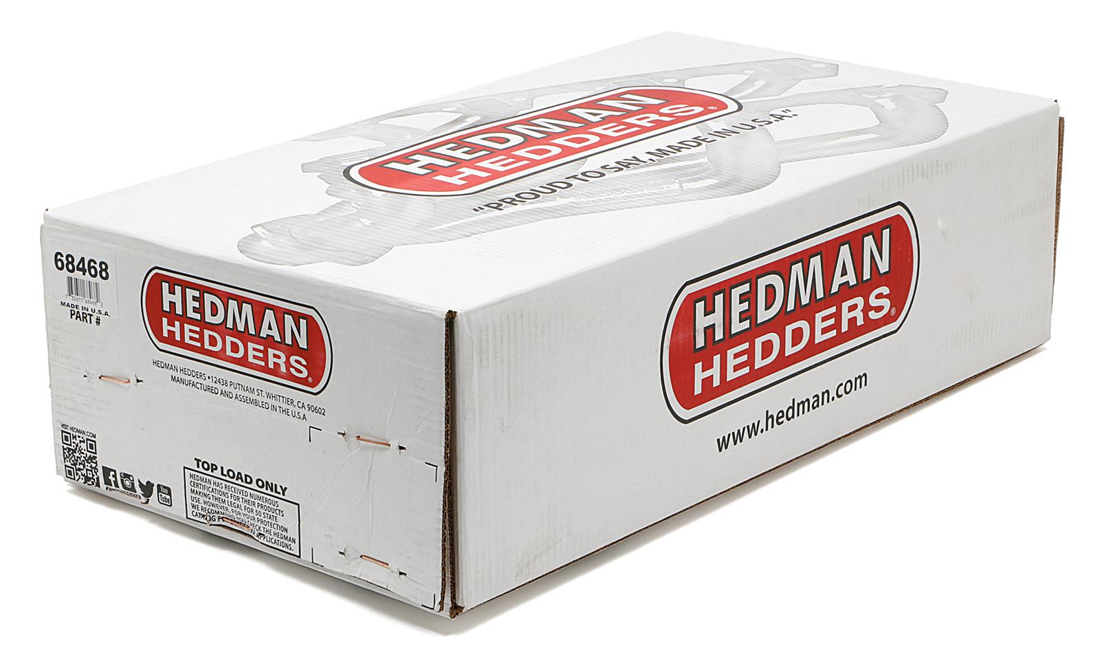 Hedman Elite Extreme-Duty Headers 68468 Headers, Extreme-Duty, Long Tube, Steel, Silver Ceramic Coated, Chevy, Pontiac, 5.0L, 5.7L, Pair thumbnail 4