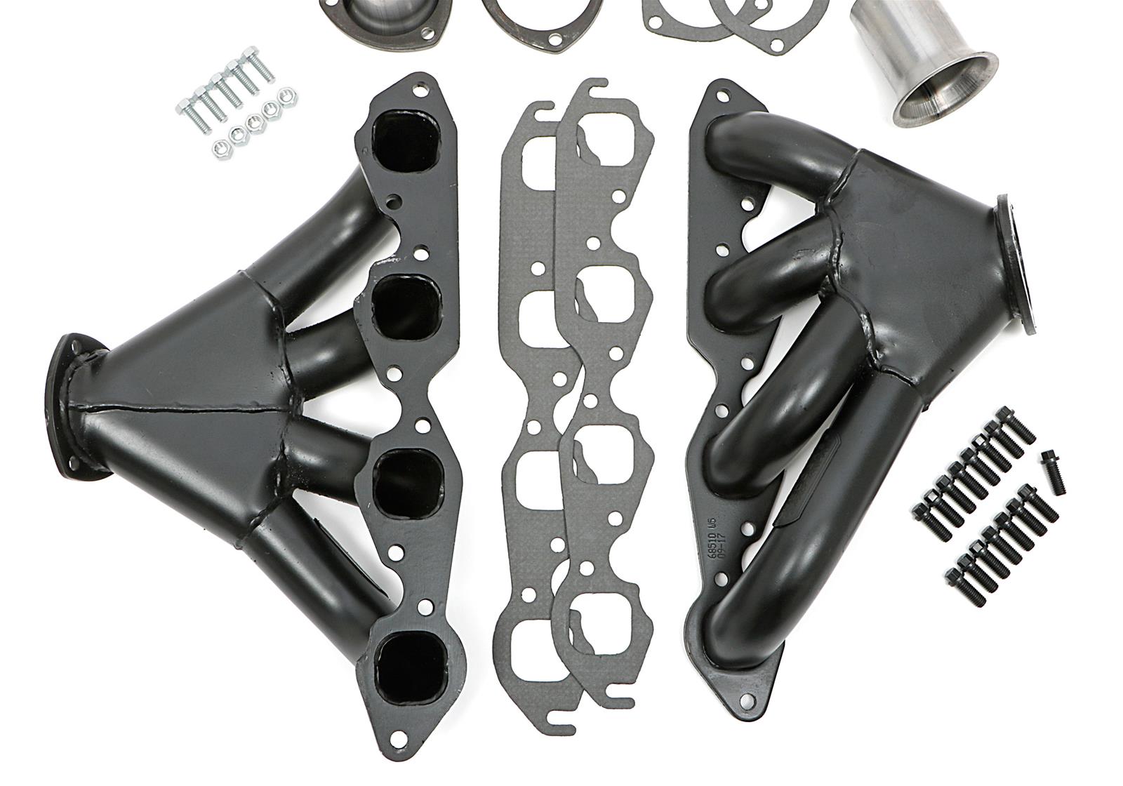 Hedman Tight Tubes Street Rod Headers for 1923-1954 STREET ROD - 68510 Headers, Rod, Block Hugger, Steel, Temporary Paint, Chevy, Big Block, Pair thumbnail 2