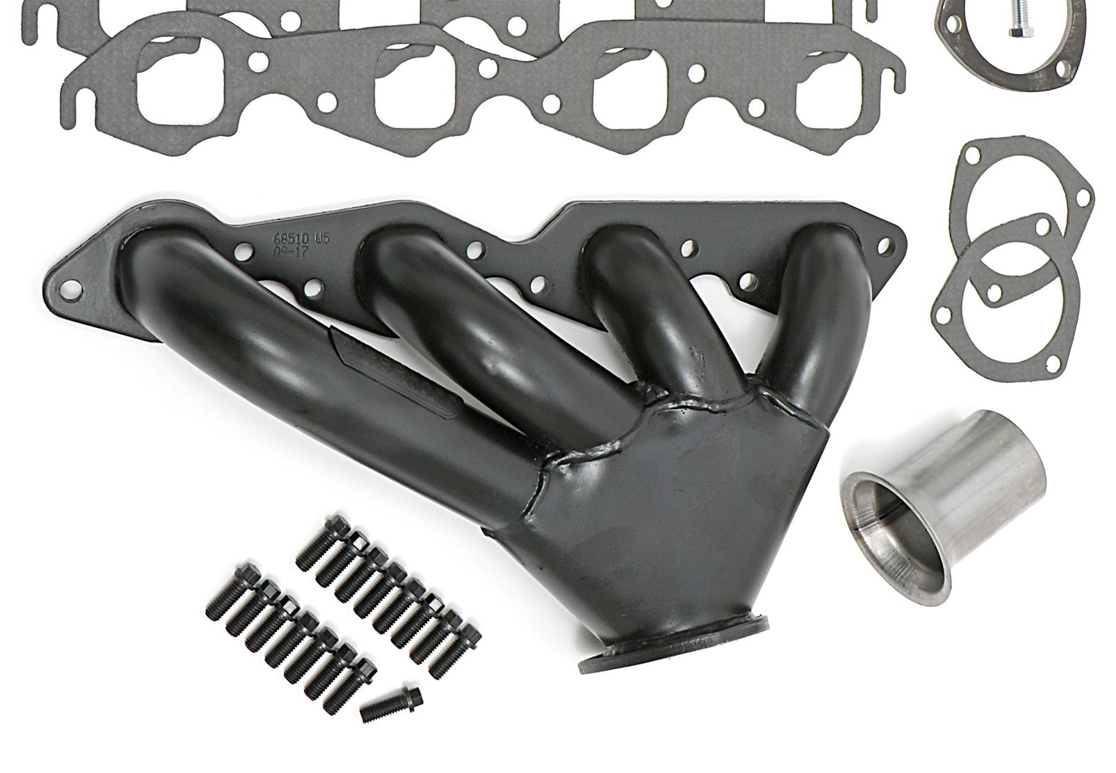 Hedman Tight Tubes Street Rod Headers for 1923-1954 STREET ROD - 68510 Headers, Rod, Block Hugger, Steel, Temporary Paint, Chevy, Big Block, Pair thumbnail 3