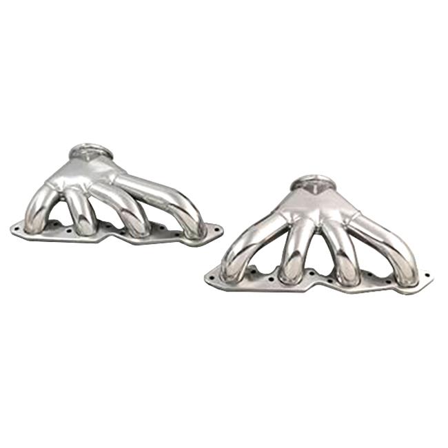 Hedman Tight Tubes Street Rod Headers for 1923-1949 STREET ROD - 68516 Headers, Rod, Block Hugger, Steel, Silver Ceramic Coated, Chevy, Big Block, Pair thumbnail 4