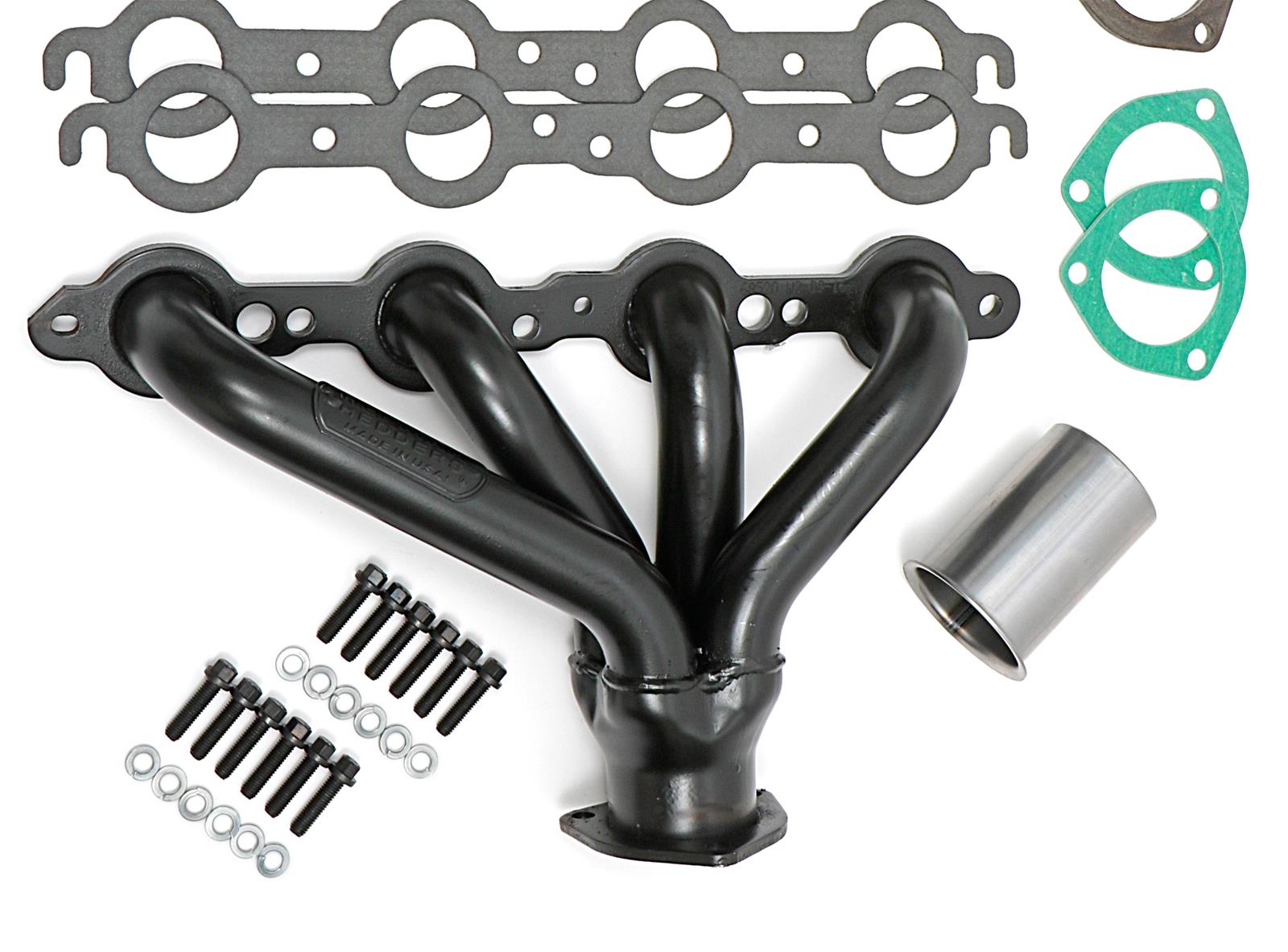 Hedman Traditional Block Hugger Headers for 1923-1949 STREET ROD - 68520 Headers, Traditional, Hugger, Steel, Temporary Paint, Small LS, Pair thumbnail 2