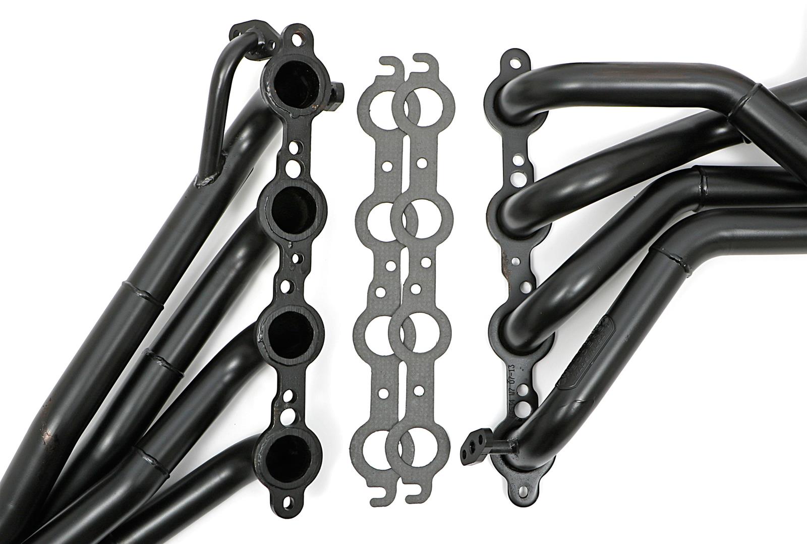 Hedman Street Headers 68534 Headers, Street, Long Tube Stepped, Steel, Temporary Paint, Chevy, Pontiac, 5.7L LS, Pair