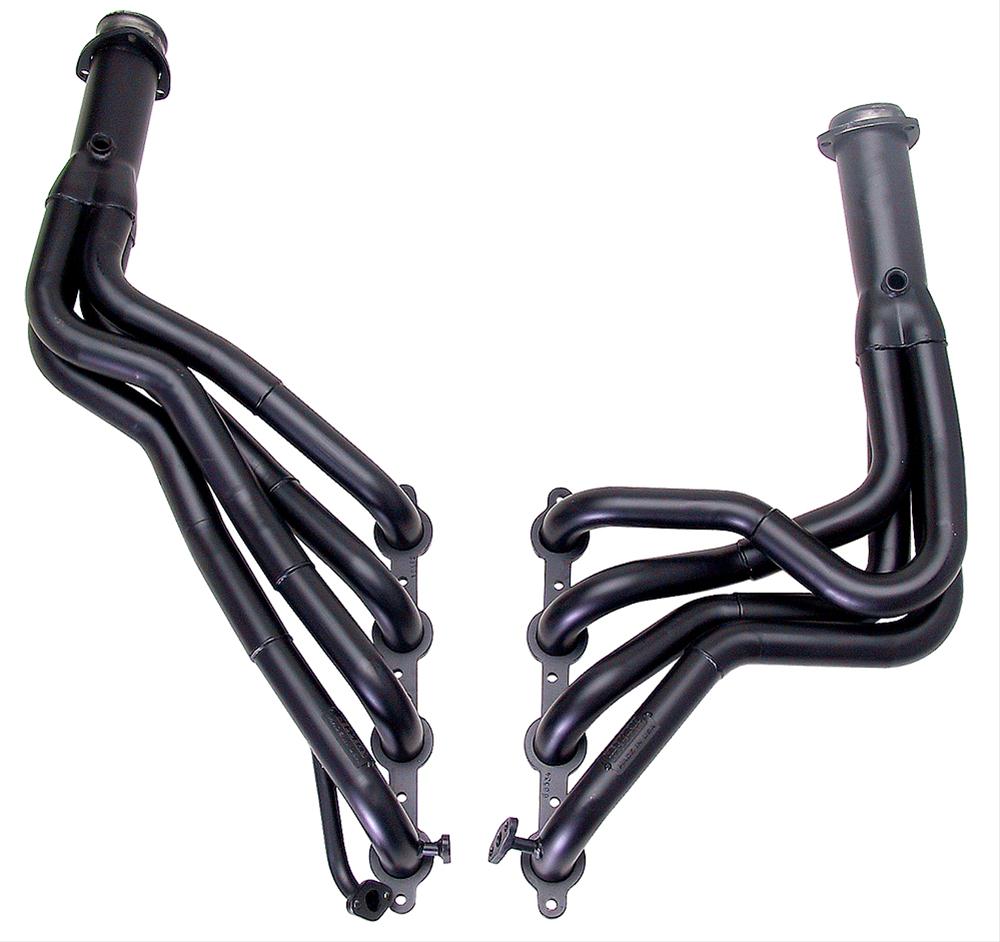 Hedman Street Headers 68534 Headers, Street, Long Tube Stepped, Steel, Temporary Paint, Chevy, Pontiac, 5.7L LS, Pair thumbnail 5