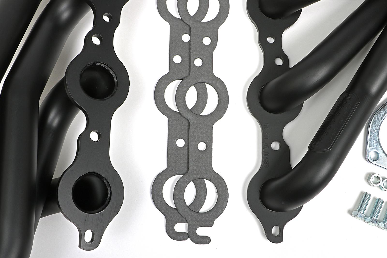 Hedman Specialty and Engine Swap Headers 68543 Headers, Swap, Mid-Length, Steel, Black Ceramic Coated, Chevy, GMC, Pair thumbnail 3