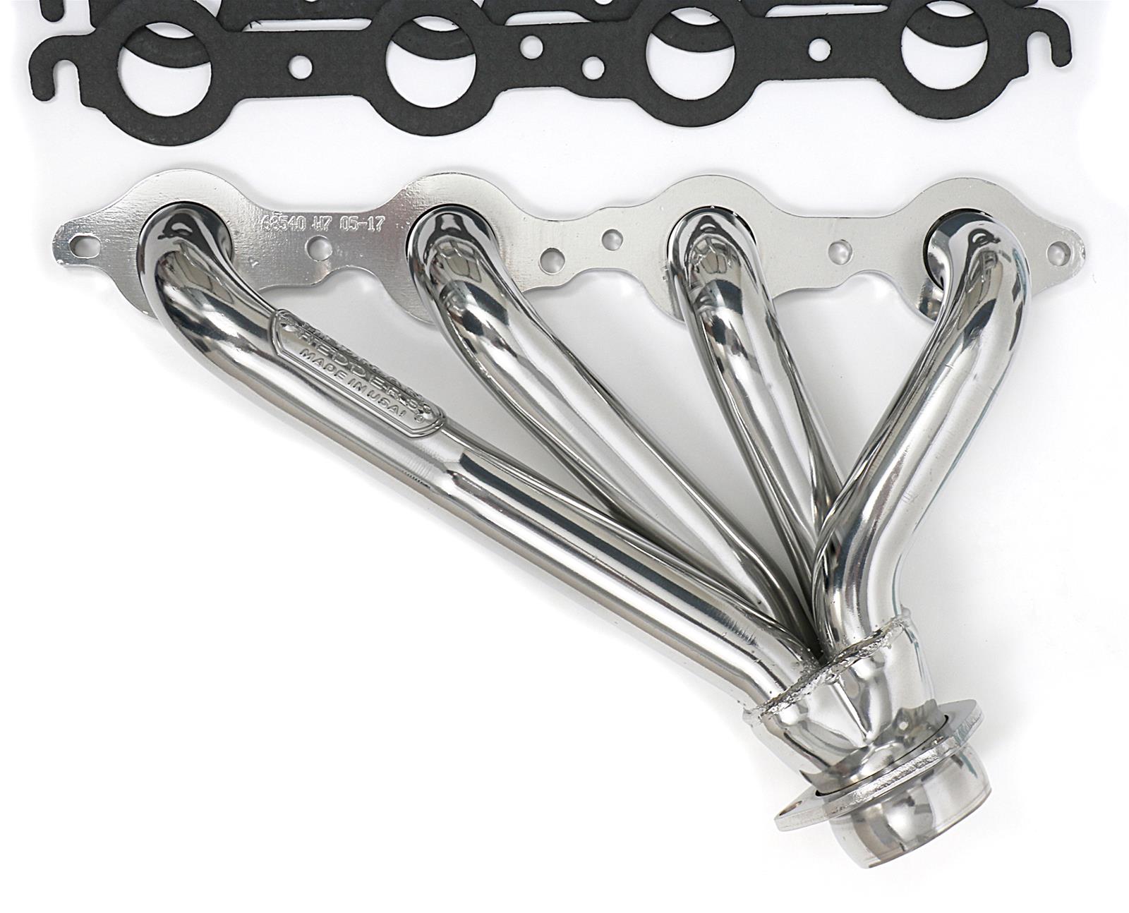 Hedman Specialty and Engine Swap Headers 68546 Headers, Swap, Mid-Length, Steel, Silver Ceramic Coated, Buick, Chevy, Oldsmobile, Pontiac, Small Block LS, Pair thumbnail 2