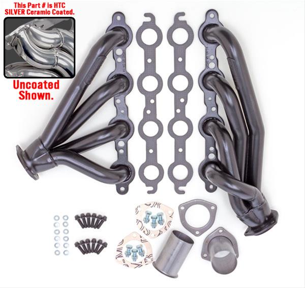 Hedman Specialty and Engine Swap Headers 68546 Headers, Swap, Mid-Length, Steel, Silver Ceramic Coated, Buick, Chevy, Oldsmobile, Pontiac, Small Block LS, Pair thumbnail 5