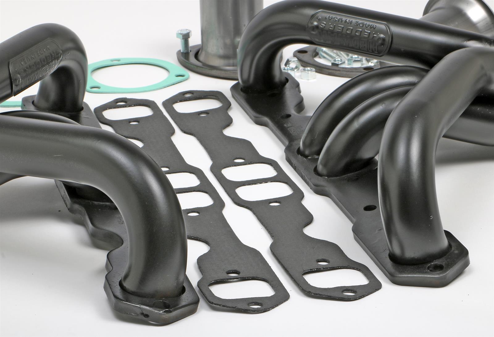 Hedman Traditional Block Hugger Headers 68560 Headers, Traditional, Hugger, Steel, Temporary Paint, Chevy, Small Block, Pair thumbnail 3