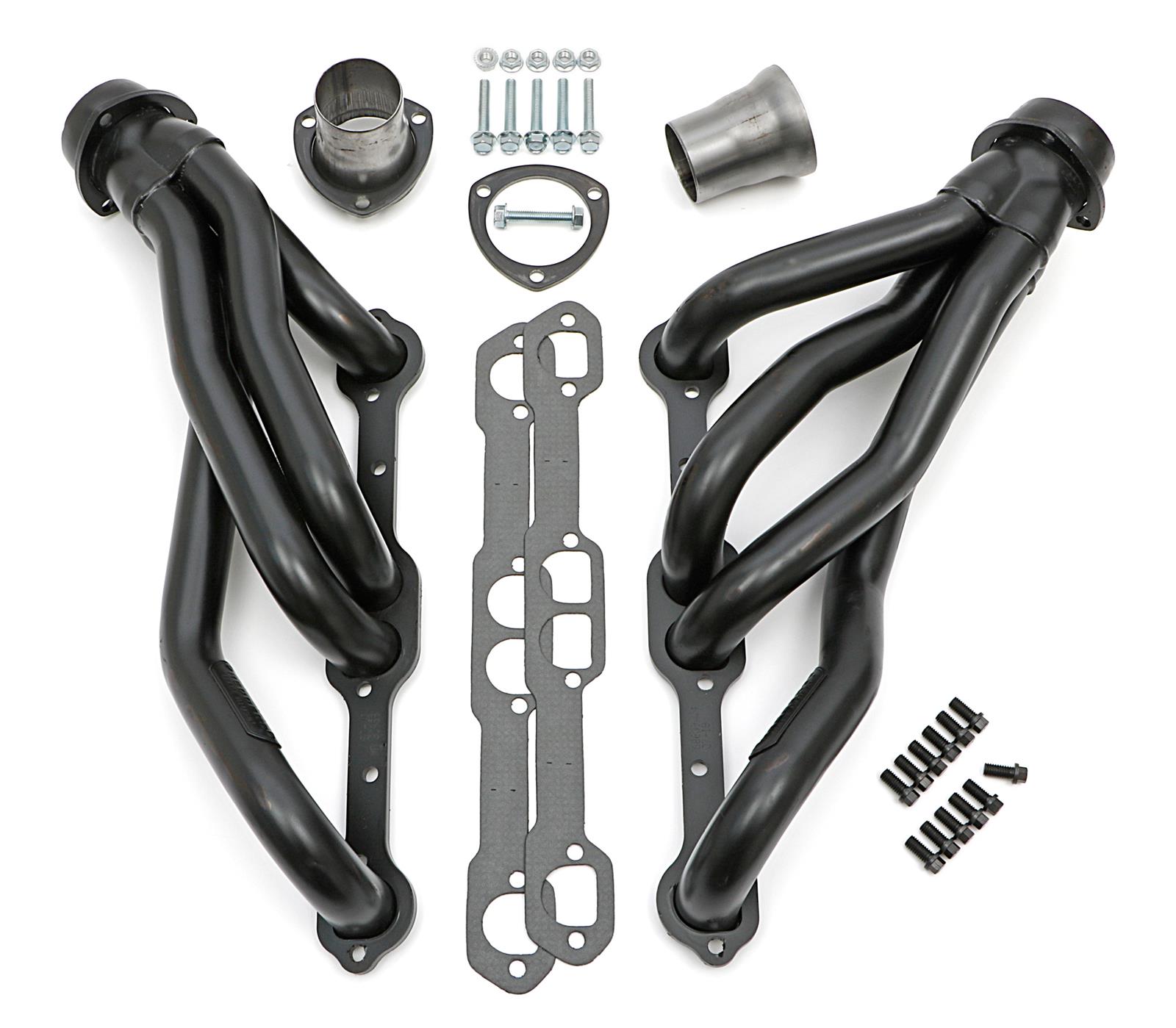 Hedman Street Headers 68609 Headers, Street, Mid-Length, Steel, Temporary Paint, Chevy, Oldsmobile, Pontiac, Small Block Chevy, Pair