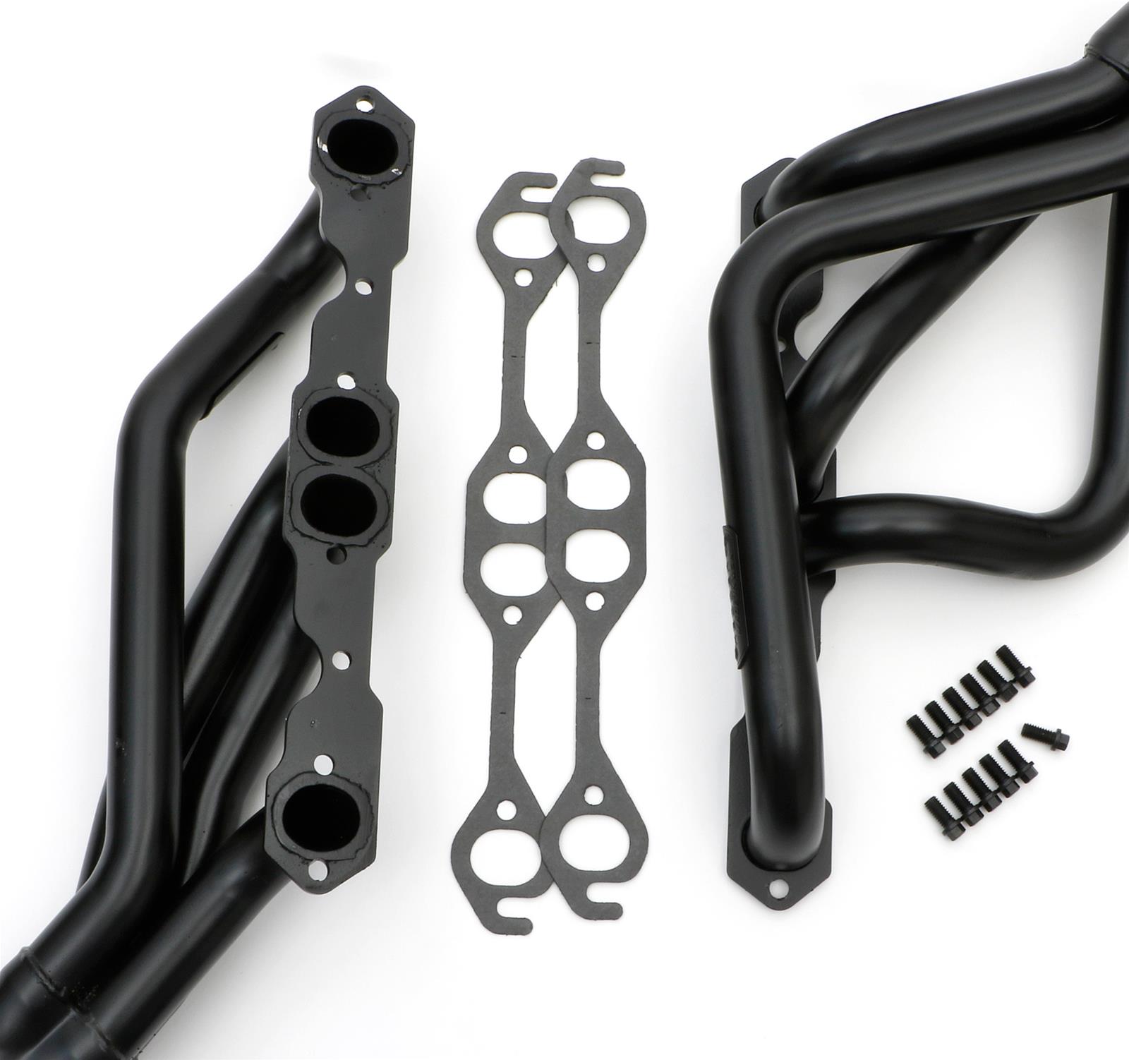 Hedman Street Headers 68620 Headers, Street, Mid-Length, Steel, Temporary Paint, Buick, Chevy, Oldsmobile, Pontiac, Pair thumbnail 4
