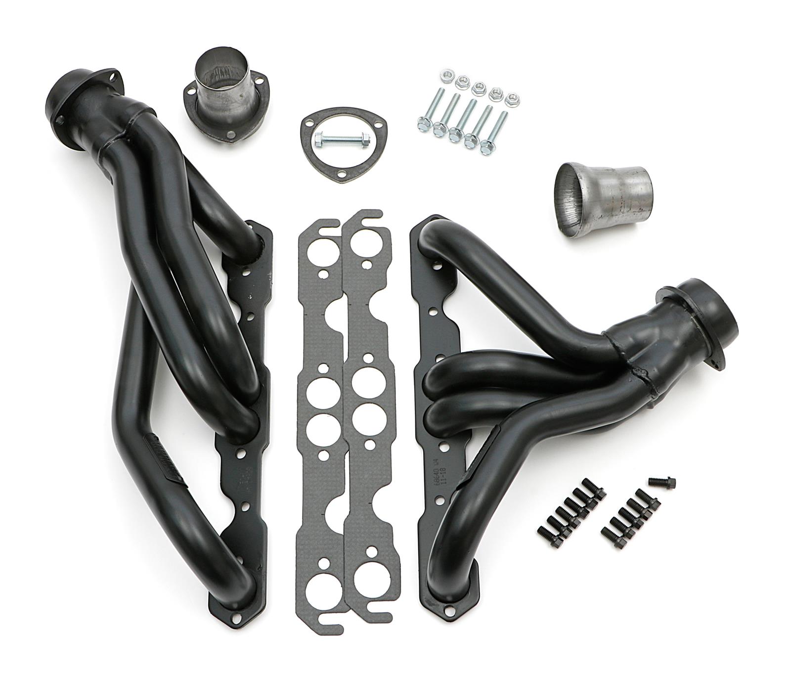 Hedman Street Headers 68640 Headers, Street, Mid-Length, Steel, Temporary Paint, Chevy, Small Block, Pair