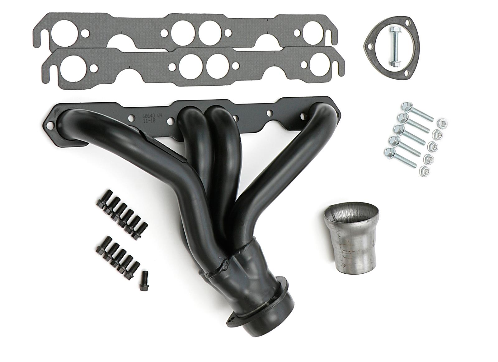 Hedman Street Headers 68640 Headers, Street, Mid-Length, Steel, Temporary Paint, Chevy, Small Block, Pair thumbnail 3