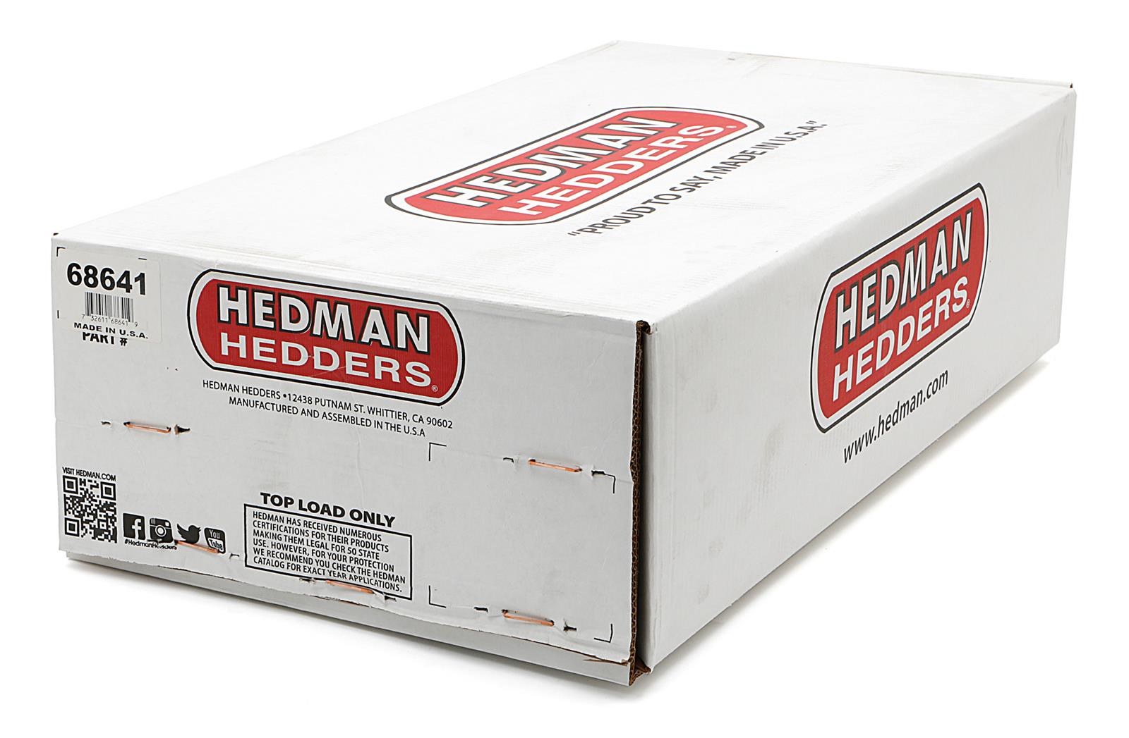 Hedman Street Headers 68641 Headers, Street, Mid-Length, Steel, Temporary Paint, Buick, Chevy, GMC, Oldsmobile, Pontiac, Small Block, Pair thumbnail 6